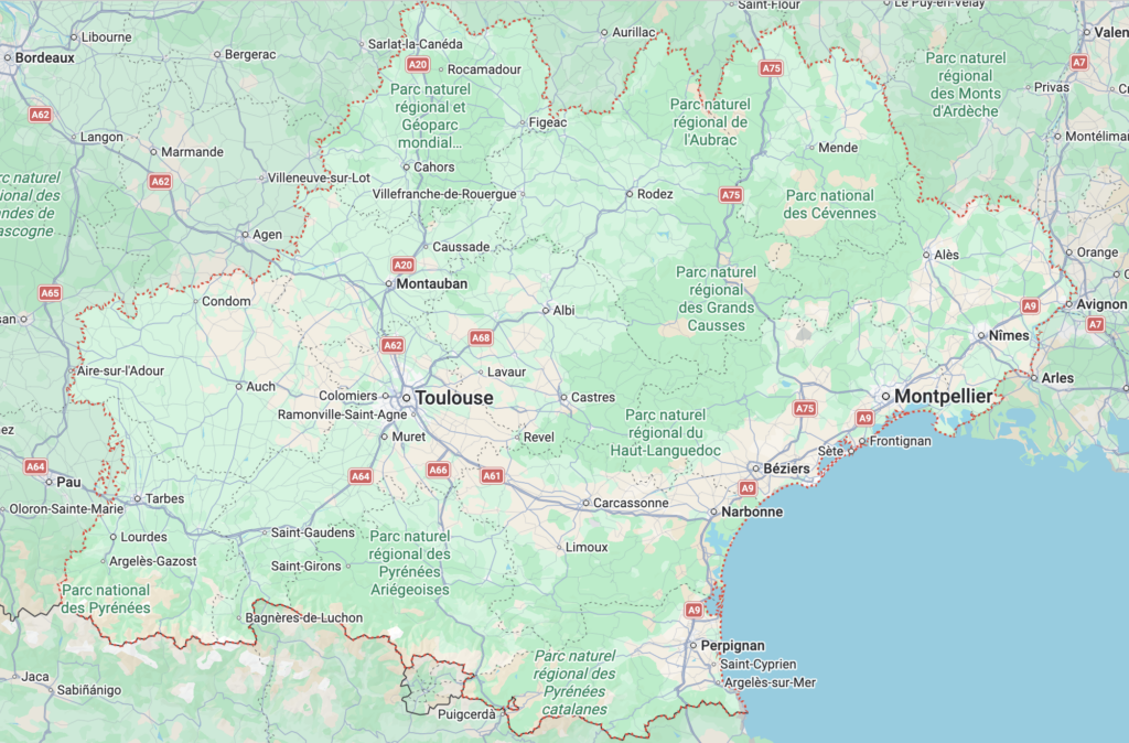 Zones desservie par Le Triporteur, votre transporteur express en local Béziers, Occitanie et national. Service rapide.